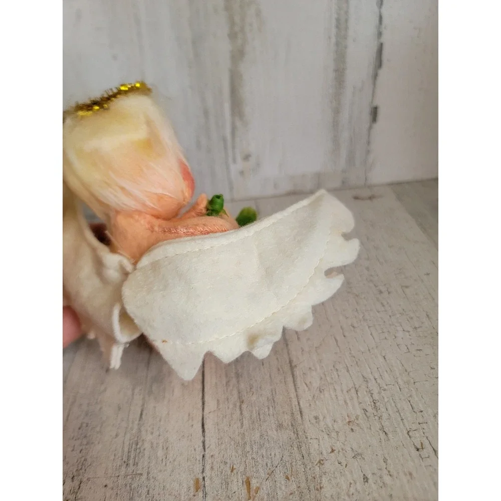 Annalee baby angel halo Mistletoe vintage Xmas mobility doll home decor